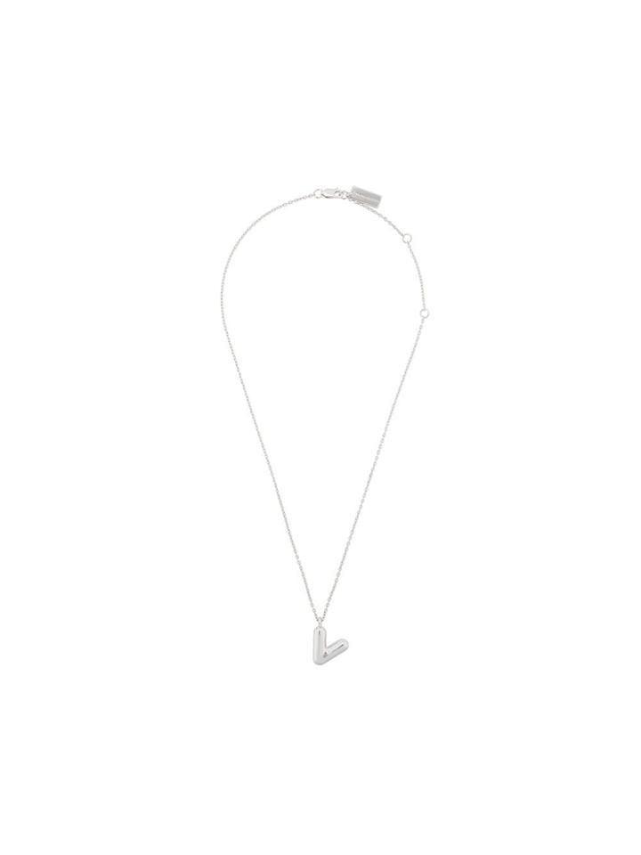 Marc Jacobs Letter Pendant Necklace - Silver