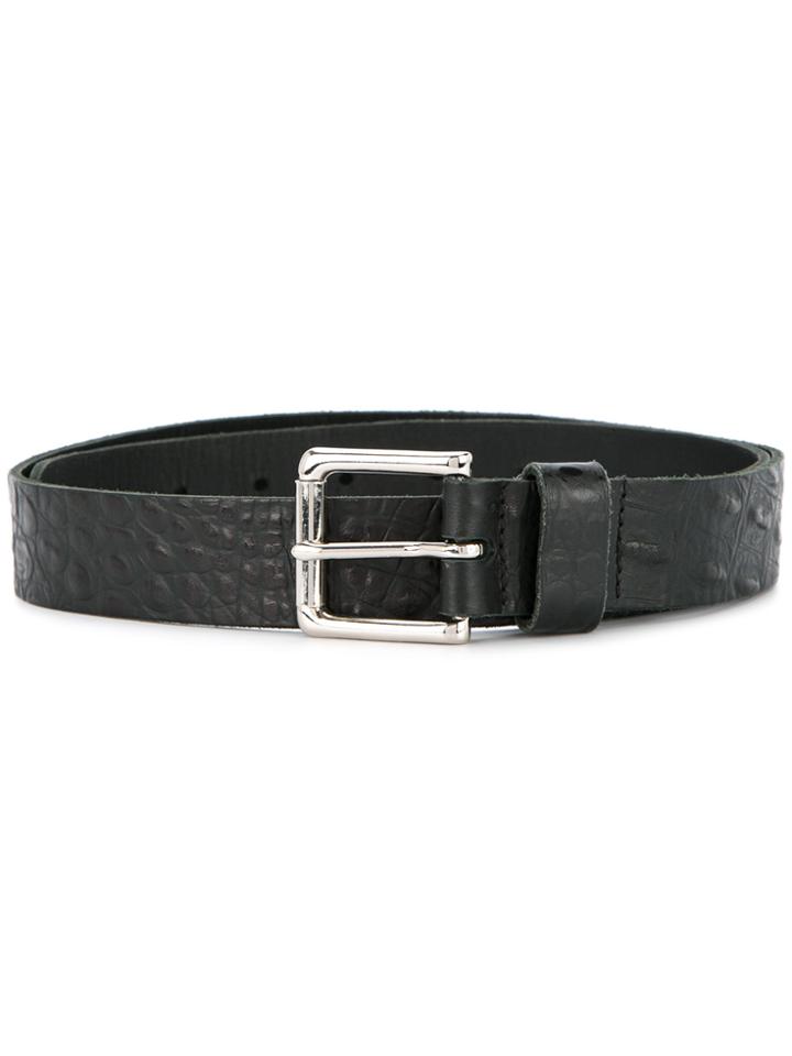 Zambesi Snakeskin Effect Belt - Black