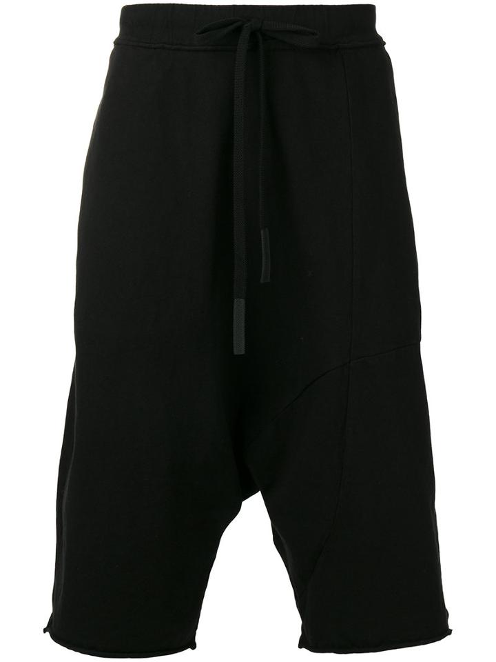 Lost & Found Ria Dunn - Shifted Drop-crotch Shorts - Men - Cotton - M, Black, Cotton