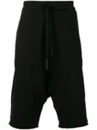 Lost & Found Ria Dunn - Shifted Drop-crotch Shorts - Men - Cotton - M, Black, Cotton