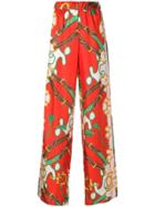 P.a.r.o.s.h. Floral Print Trousers - Red