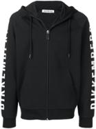 Dirk Bikkembergs Logo Zip-up Hoodie - Black