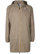 K-way Contrast Zip Parka - Brown