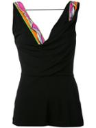 Emilio Pucci - Embellished Tank - Women - Spandex/elastane/viscose - 44, Black, Spandex/elastane/viscose