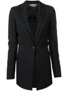 Jacquemus Long Tailored Blazer Jacket - Black