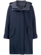 Brunello Cucinelli Hooded Winter Coat - Blue