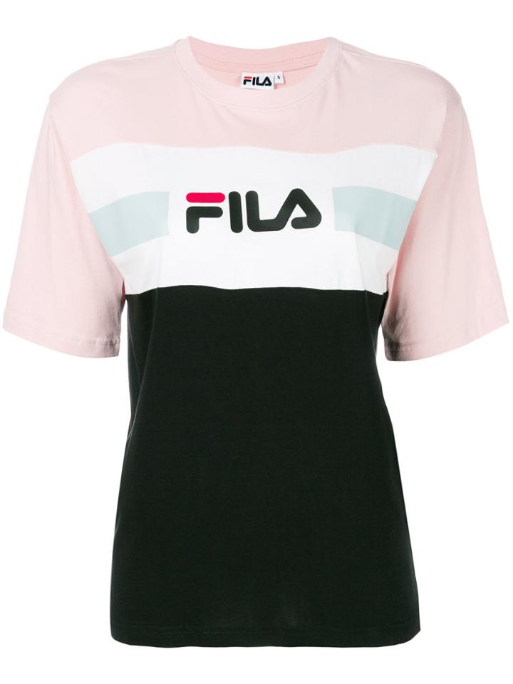 Fila Short Sleeved Logo T-shirt - Pink & Purple