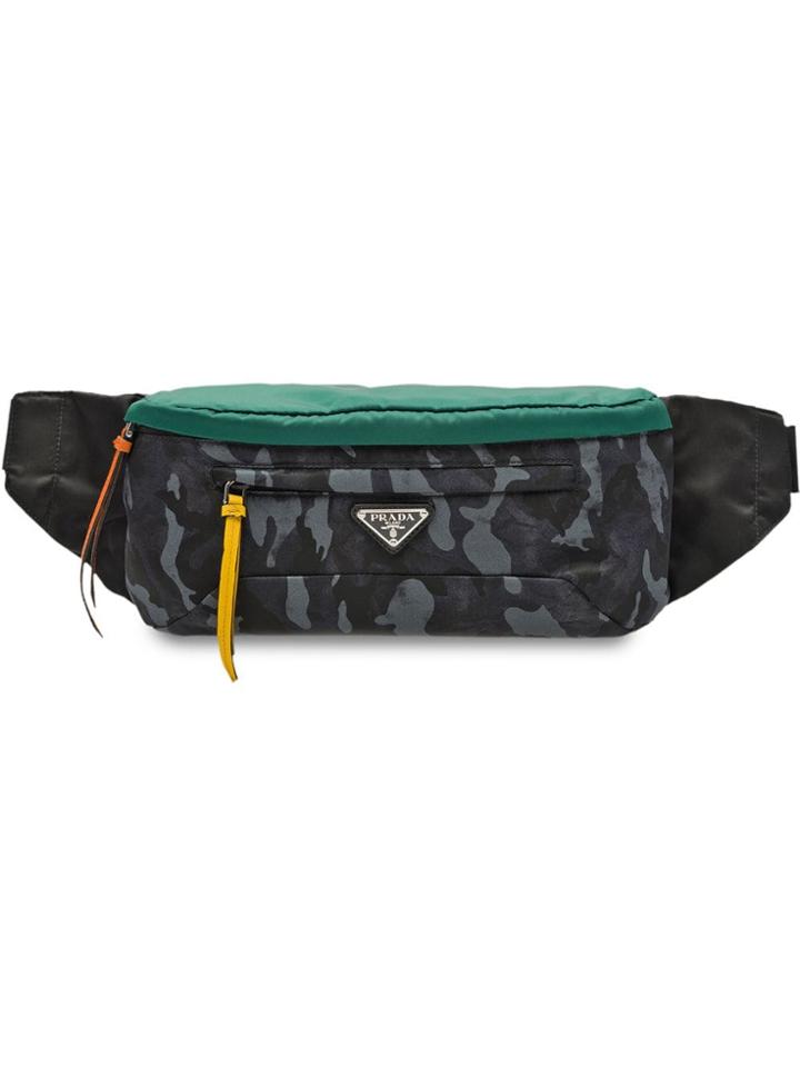 Prada Camoouflage Nylon Belt Bag - Grey