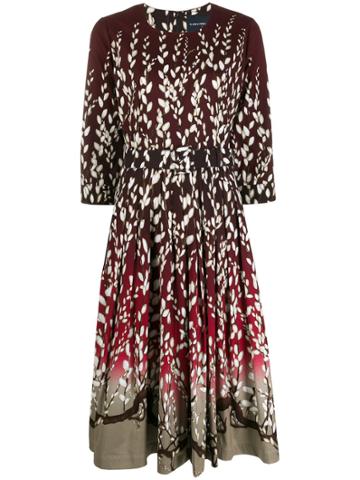 Samantha Sung Florance Floral Print Dress - Red