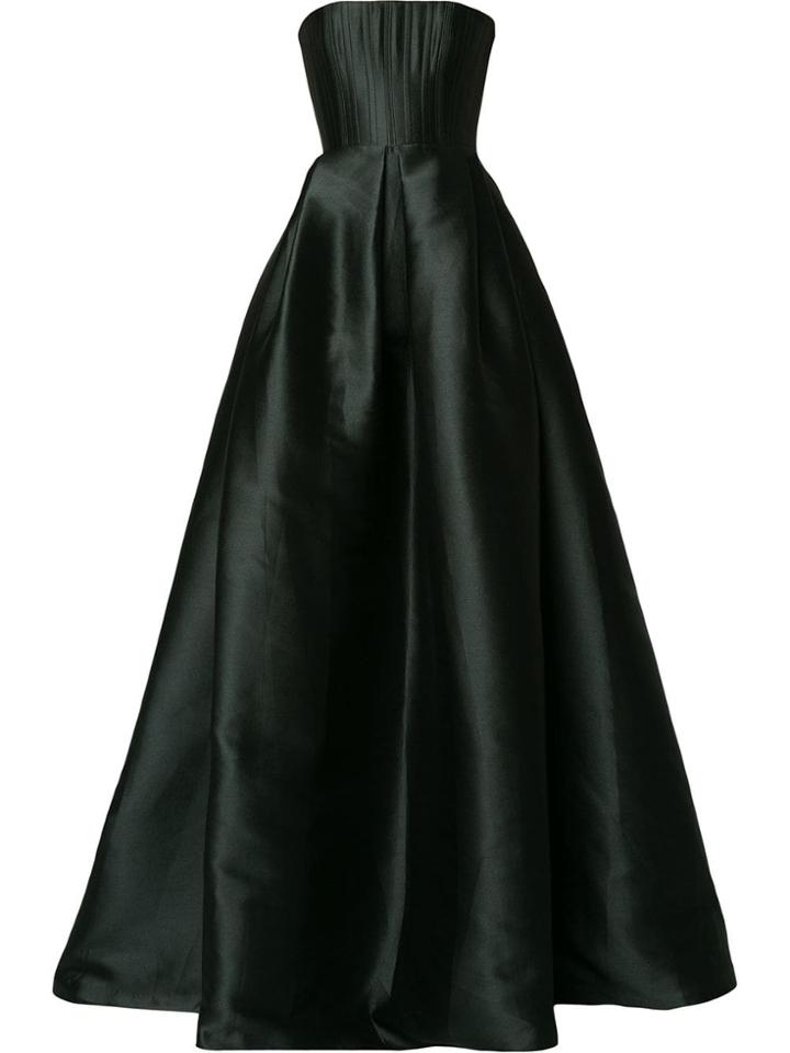 Alex Perry Flared Empire Line Dress - Black