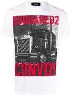 Dsquared2 Convoy Logo Printed T-shirt - White