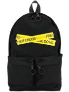Off-white Fire Tape Backpack - Black