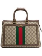 Gucci Ophidia Gg Rectangular Backpack - Brown