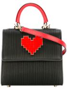 Les Petits Joueurs Mini Alex Tote, Women's, Black, Calf Leather/plastic