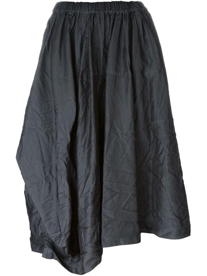 Comme Des Garçons Pleated Asymmetric Skirt