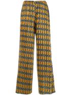 Richard Quinn Floral Print Pleated Trousers - Black