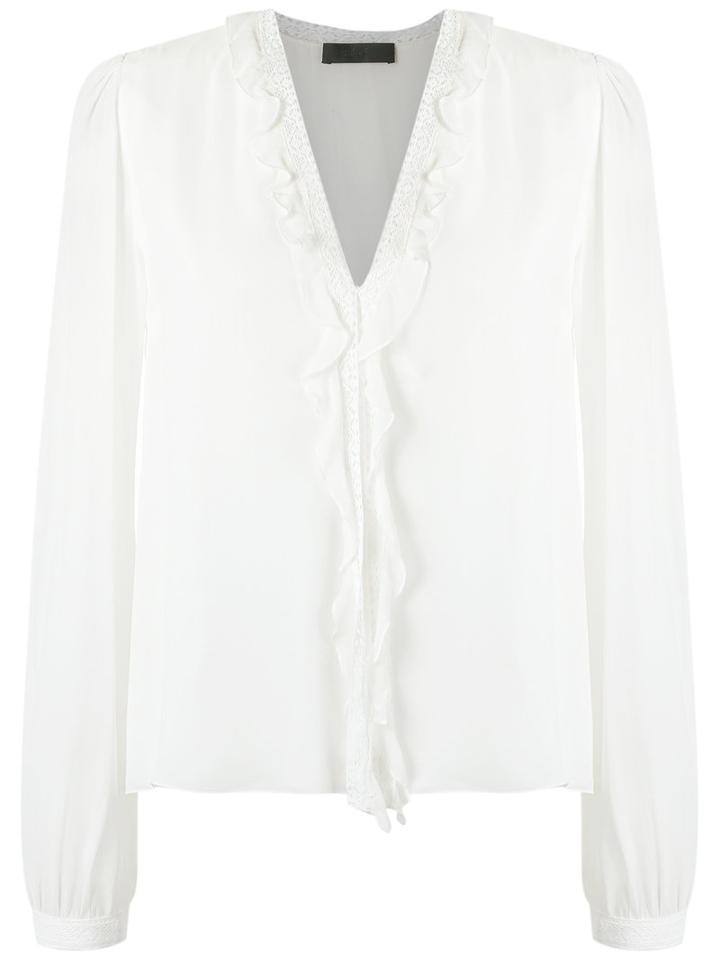 Talie Nk - Silk Blouse - Women - Silk - 42, Women's, White, Silk