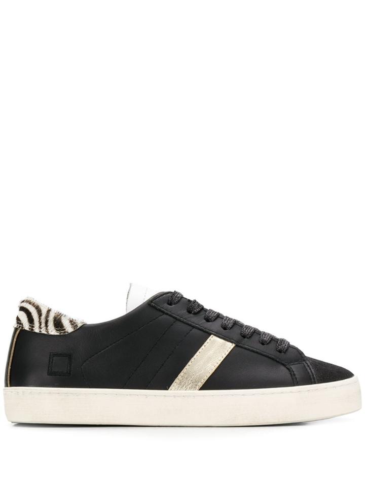 D.a.t.e. Side Stripe Sneakers - Black