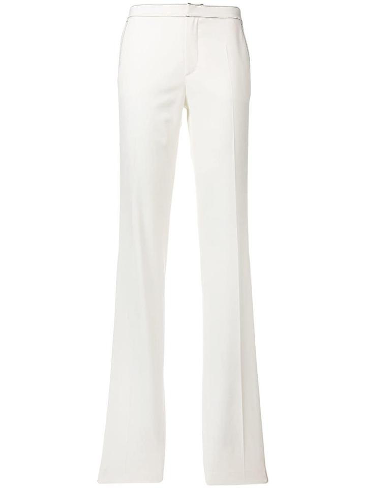 Red Valentino Contrast Stitch Bootleg Trousers - Neutrals