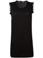 Love Moschino Logo Patch Tank Dress, Women's, Size: 44, Black, Cotton