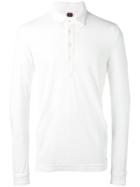 Mp Massimo Piombo - Long Sleeve Polo Shirt - Men - Cotton - S, White, Cotton