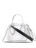 Alexander Mcqueen Structured Top Handle - White