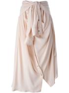 Faith Connexion Shirt Style Midi Skirt, Women's, Size: Xs, Pink/purple, Silk