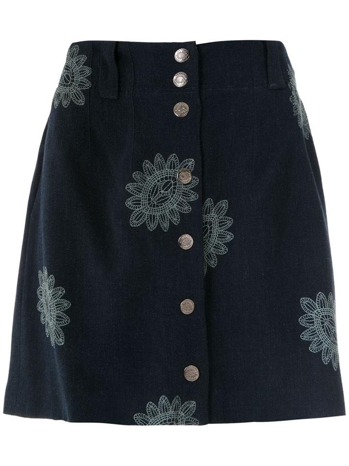 Martha Medeiros Mandacaru Greta Skirt - Blue