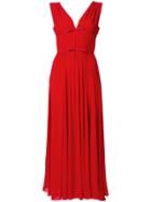 Giambattista Valli Bow-embellished Dress - Red
