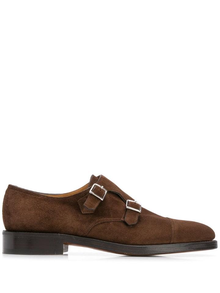 John Lobb Buckle Fastened Loafers - Brown