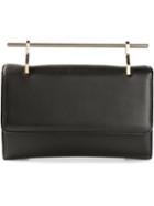 M2malletier Small Top Bar Shoulder Bag, Women's, Black, Leather
