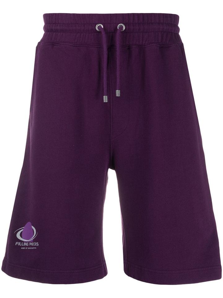 Filling Pieces Drawstring Shorts - Purple