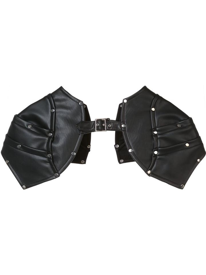 Comme Des Garçons Homme Plus Faux-leather Epaulette Harness, Adult Unisex, Size: Medium, Black, Artificial Leather