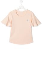 Chloé Kids Scoop Neck Bell Sleeve T-shirt - Pink