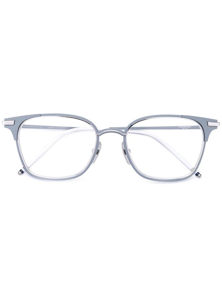 Thom Browne - Square Glasses - Men - Acetate/metal - 51, Grey, Acetate/metal