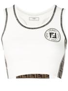 Fendi Side Logo Tank Top - White
