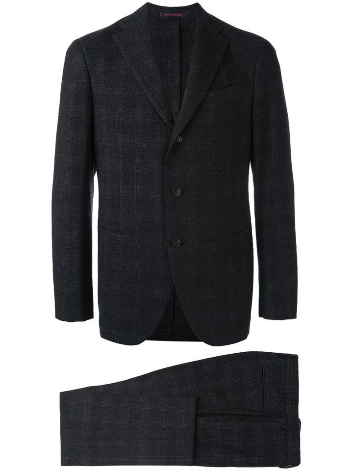 The Gigi Two Piece Suit, Men's, Size: 50, Black, Virgin Wool/polyamide/cotton/cupro