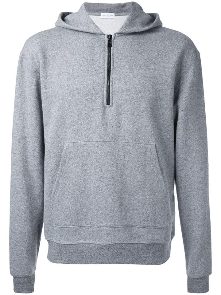 John Elliott Zip Hoodie - Grey