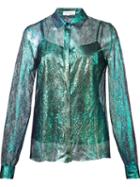 Delpozo Iridescent Lace Shirt