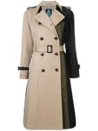 Guild Prime Colour-block Trench Coat - Do Not Use - Beige