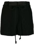 Ann Demeulemeester Jacquard Shorts - Black