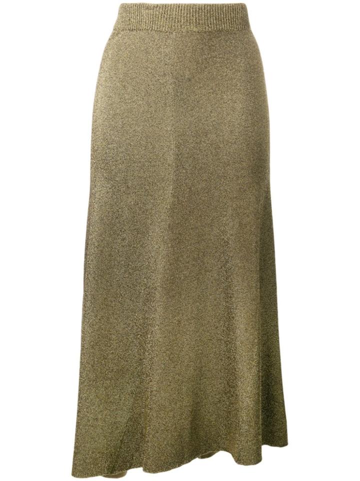 Sonia Rykiel Glitter Knit Jumper - Gold