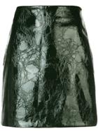 Nomia Textured Straight Mini Skirt - Black