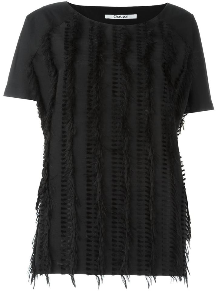 Chalayan Signature Oversized T-shirt, Women's, Size: 44, Black, Cotton