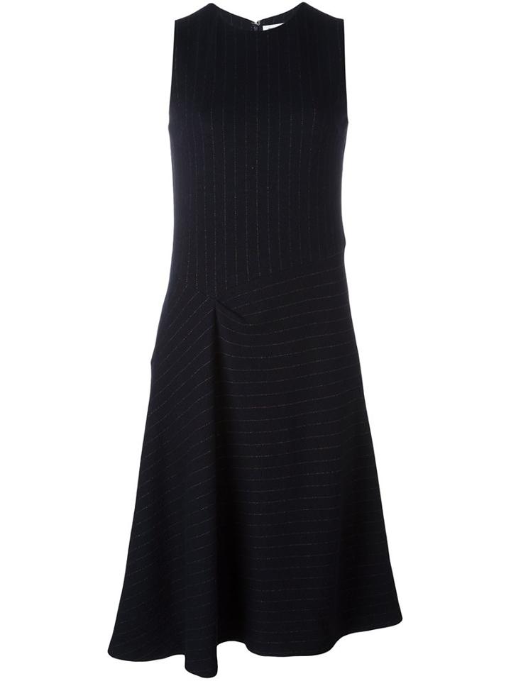 08sircus Pinstripe Asymmetric Skirt Dress