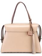 Tod's Clasp Closure Tote Bag, Women's, Nude/neutrals