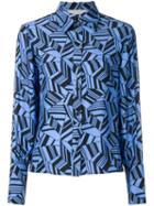 Chloé Geometric Print Shirt - Blue