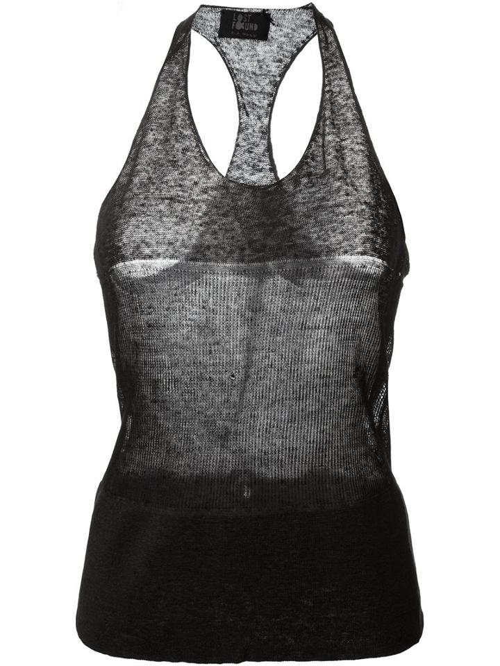 Lost & Found Ria Dunn Thin Tank Top, Women's, Size: Small, Grey, Linen/flax/viscose