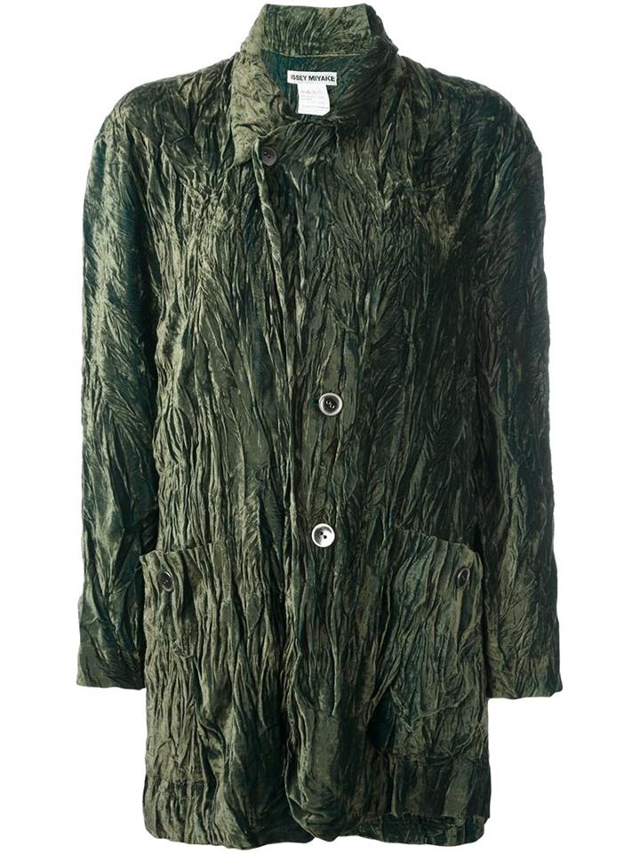 Issey Miyake Vintage Velvet Wrinkled Light Jacket