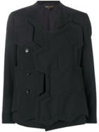 Comme Des Garçons Single-breasted Geometric Jacket - Black